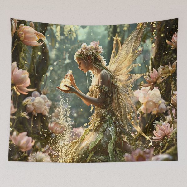 Item preview, Enchanted Fairy With Magic Dust Bottle designed and sold by Storybook Botanica.