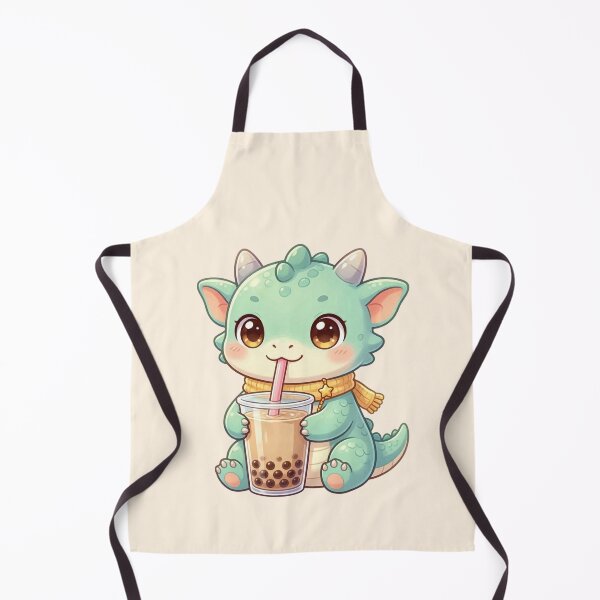 Item preview, Cute Baby Dragon Drinking Bubble Tea designed and sold by SweetLilith.