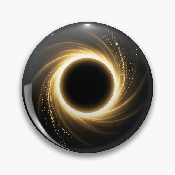 Item preview, Event Horizon | Golden Black Hole Symbol | Luxury Physics Emblem designed and sold by simaso.