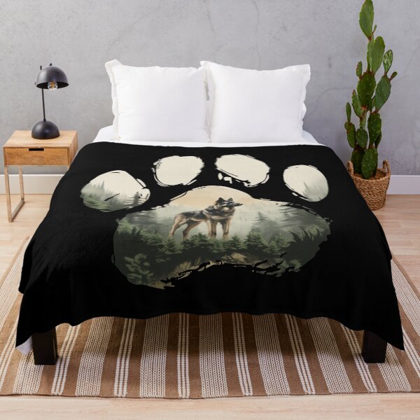 Item preview, Funny Bohemian Shepherd Paw Foggy Mountain Tree Mom Dad Kids designed and sold by rafaeltto.