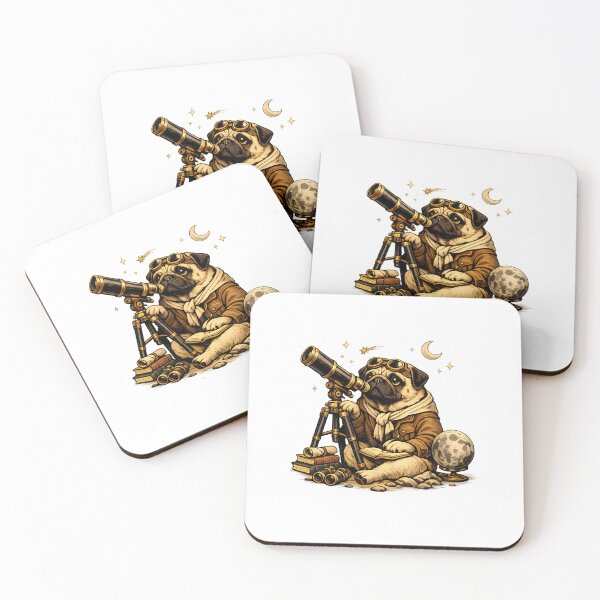 Item preview, Pug astronomy enthusiast designed and sold by Daily Quirk.