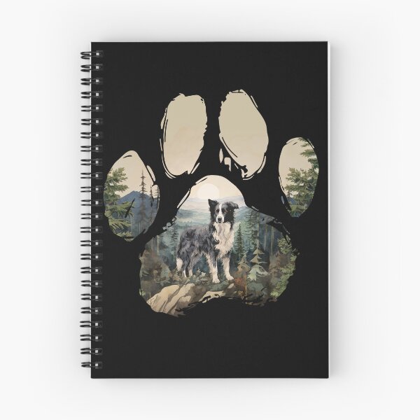 Item preview, Funny Border Collie Paw Foggy Mountain Tree Mom Dad Kids designed and sold by rafaeltto.