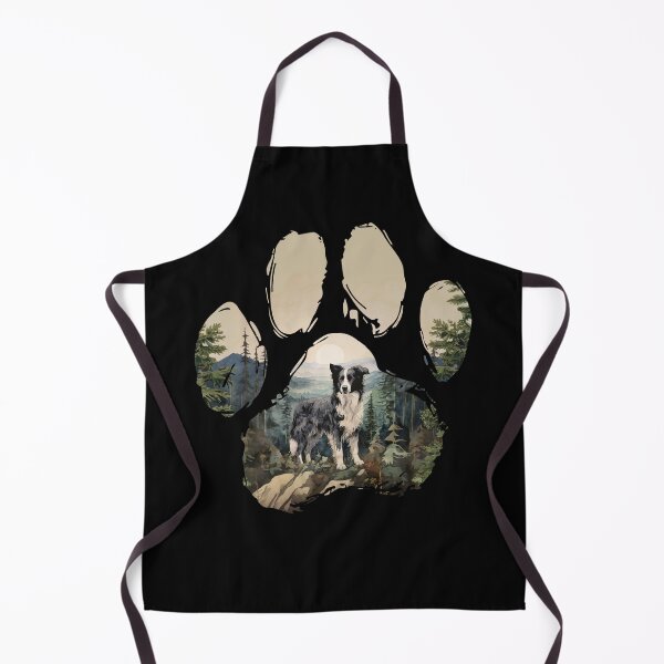 Item preview, Funny Border Collie Paw Foggy Mountain Tree Mom Dad Kids designed and sold by rafaeltto.