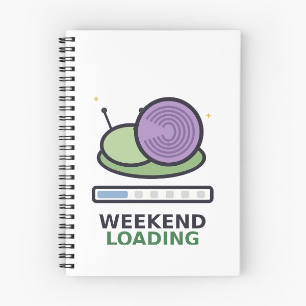 Item preview, Weekend Loading — Funny Lazy Snail Design, Cute Gift For Tired Friends designed and sold by QuirkyCartel.