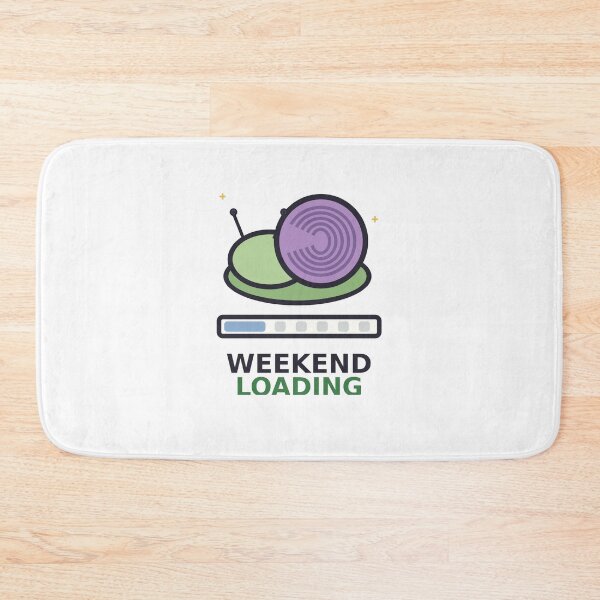 Item preview, Weekend Loading — Funny Lazy Snail Design, Cute Gift For Tired Friends designed and sold by QuirkyCartel.