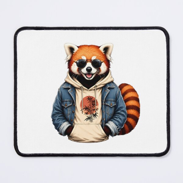 Item preview, Cool Red Panda in Hoodie & Sunglasses designed and sold by trendspatterns.