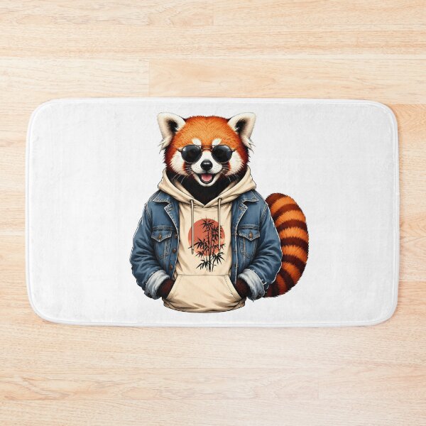 Item preview, Cool Red Panda in Hoodie & Sunglasses designed and sold by trendspatterns.