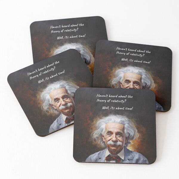 Item preview, Einstein Relativity Pun – It’s About Time designed and sold by Little Chookcha.