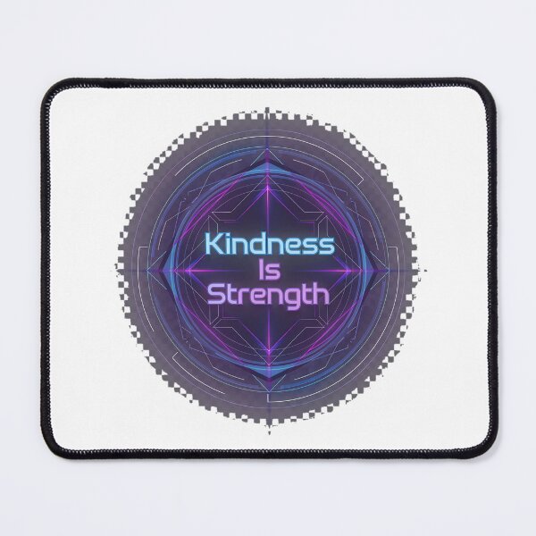 Item preview, Kindness is Strength Neon Shield Badge designed and sold by DignityLab.