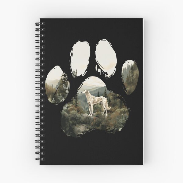 Item preview, Funny Borzoi Paw Foggy Mountain Tree Mom Dad Kids designed and sold by rafaeltto.