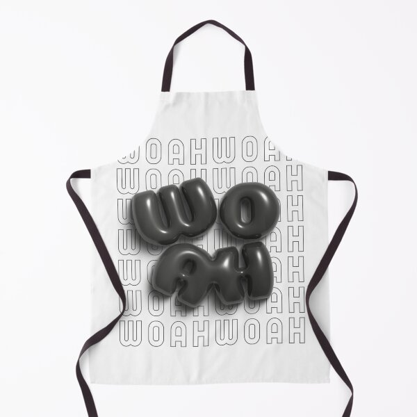 Item preview, Woah 3D Bubble Letters in Black and White designed and sold by AniDragonfly.