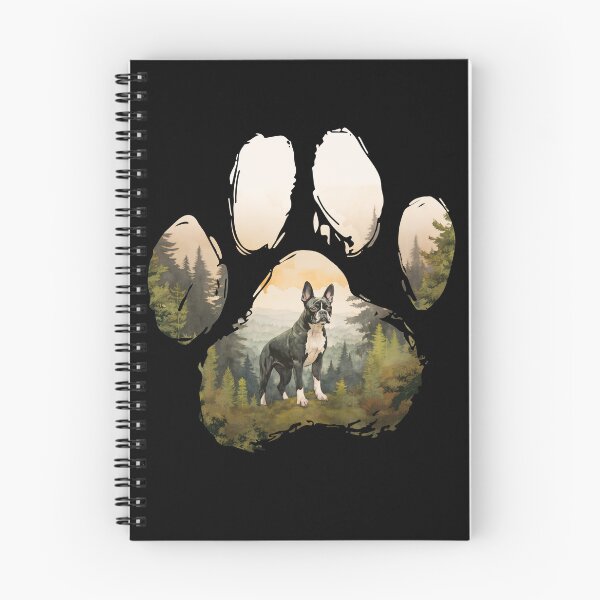 Item preview, Funny Boston Terrier Paw Foggy Mountain Tree Mom Dad Kids designed and sold by rafaeltto.