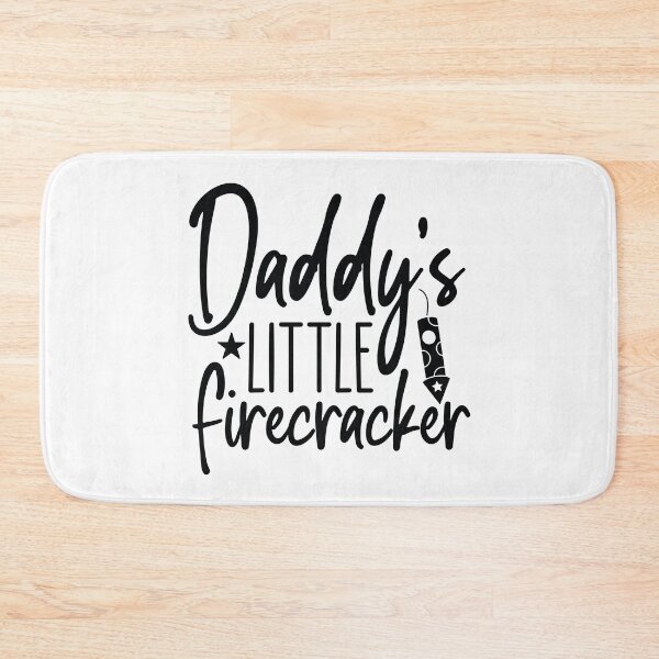 Item preview, Daddys Little Firecracker - 4th Of July Quotes Retro Vintage USA Patriotic Girl Gift designed and sold by FuzionRaptor.
