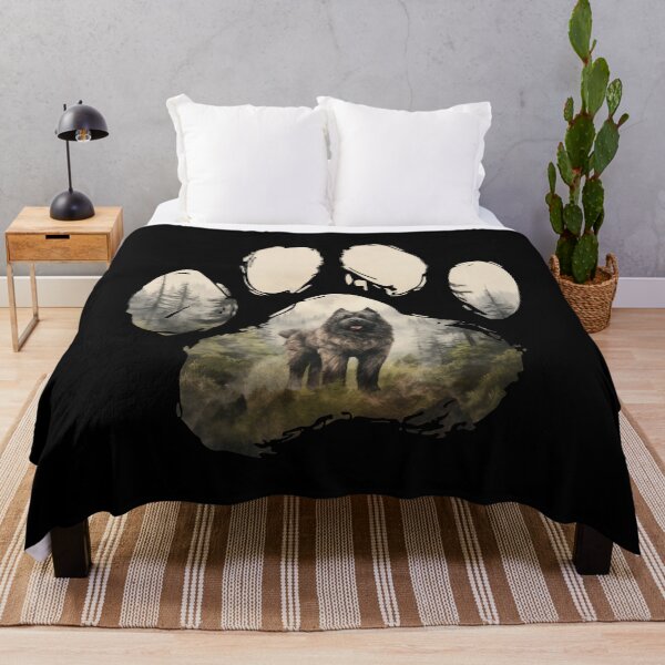 Item preview, Funny Bouvier Des Flandres Paw Foggy Mountain Tree Mom Dad Kids designed and sold by rafaeltto.