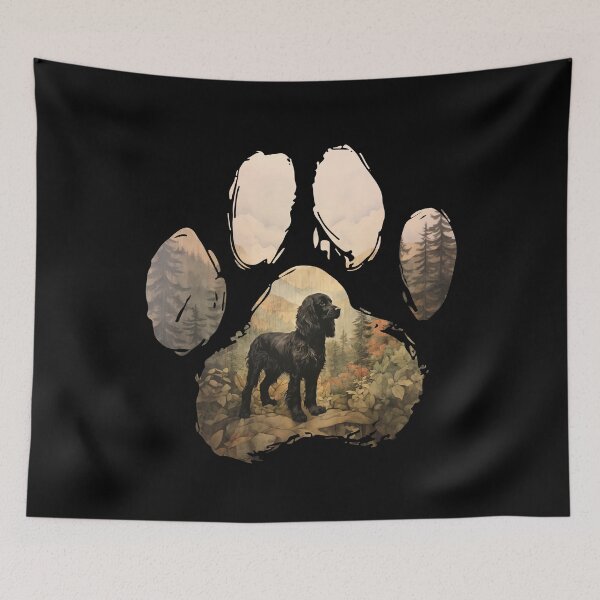 Item preview, Funny Boykin Spaniel Paw Foggy Mountain Tree Mom Dad Kids designed and sold by rafaeltto.