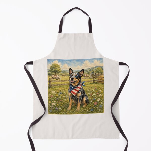 Item preview, Rustic Blue Heeler Australian Cattle Dog Art designed and sold by RescueHeart10.