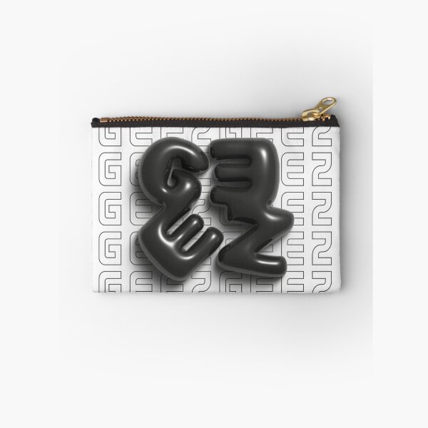 Item preview, Geez 3D Bubble Letters in Black and White designed and sold by AniDragonfly.
