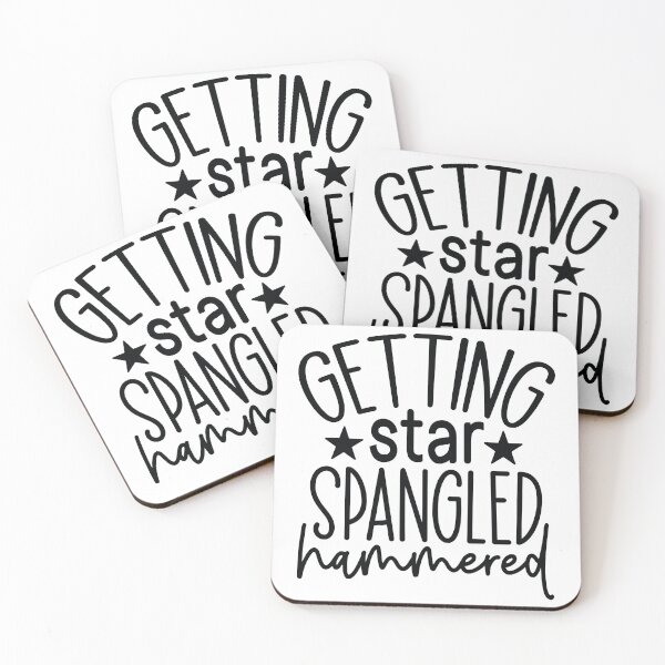 Item preview, Getting Star Spangled Hammered - 4th Of July Quotes Retro Vintage USA Patriotic Party Gift designed and sold by FuzionRaptor.