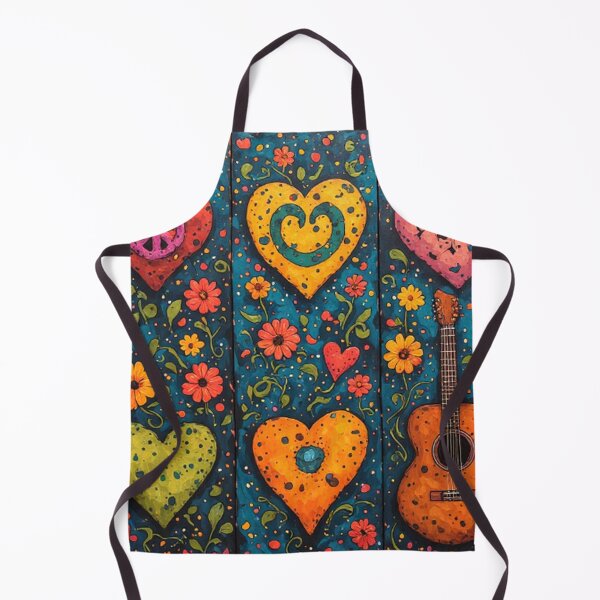 Item preview, 1960's Hippy Floral Hearts designed and sold by TheDarkWardrobe.