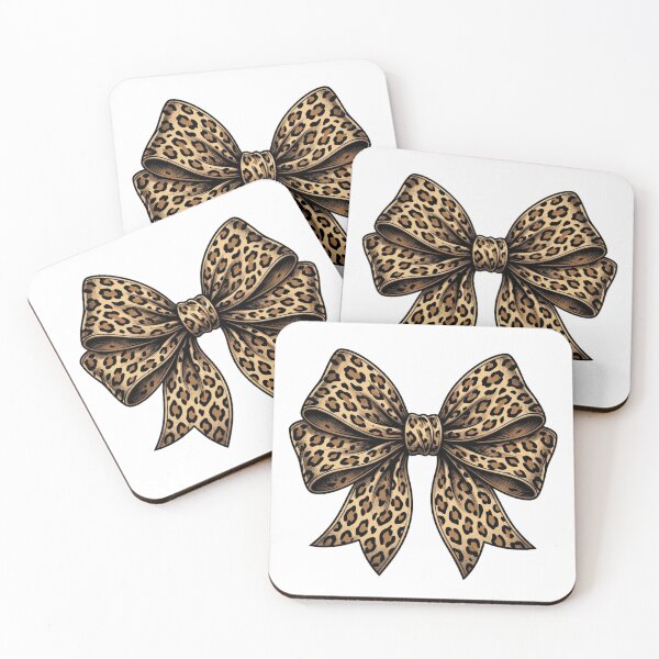 Item preview, Leopard Print Bow Aesthetic Trendy Cheetah Animal Pattern designed and sold by raedattia.