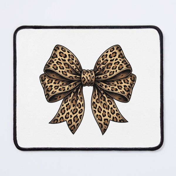 Item preview, Leopard Print Bow Aesthetic Trendy Cheetah Animal Pattern designed and sold by raedattia.