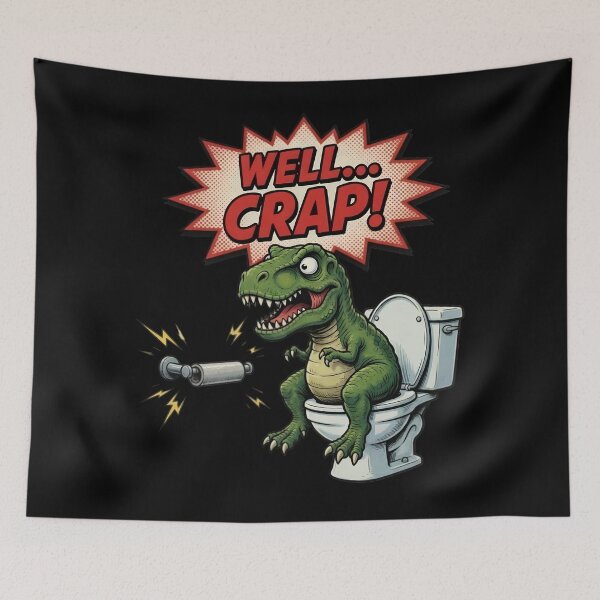 Item preview, Funny T-Rex Toilet Paper Crisis Comic Design designed and sold by TshirtsOnline-.