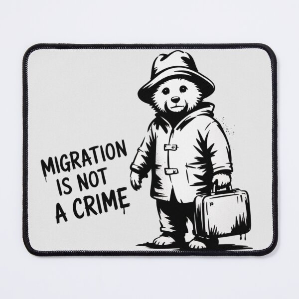 Item preview, Banksy - Migration Is Not A Crime designed and sold by 123ks.