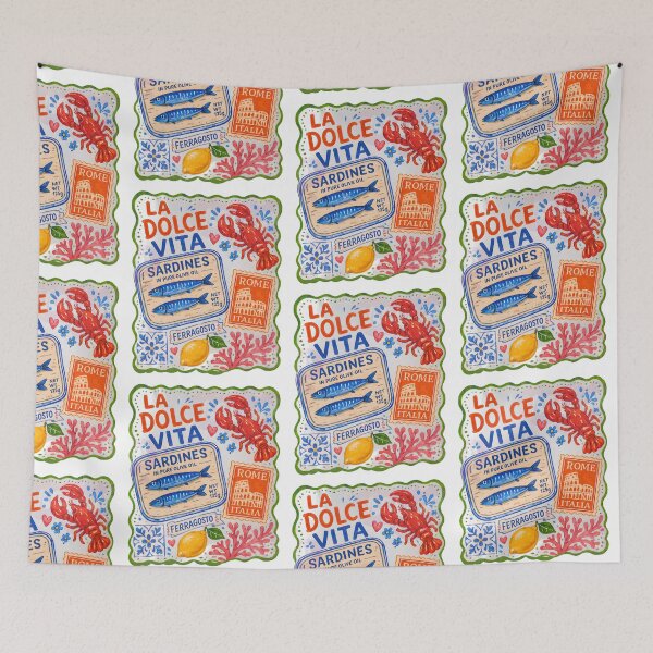 Item preview, La dolce vita, Ferragosto, italian summer beach vibe designed and sold by BARKAcreations.