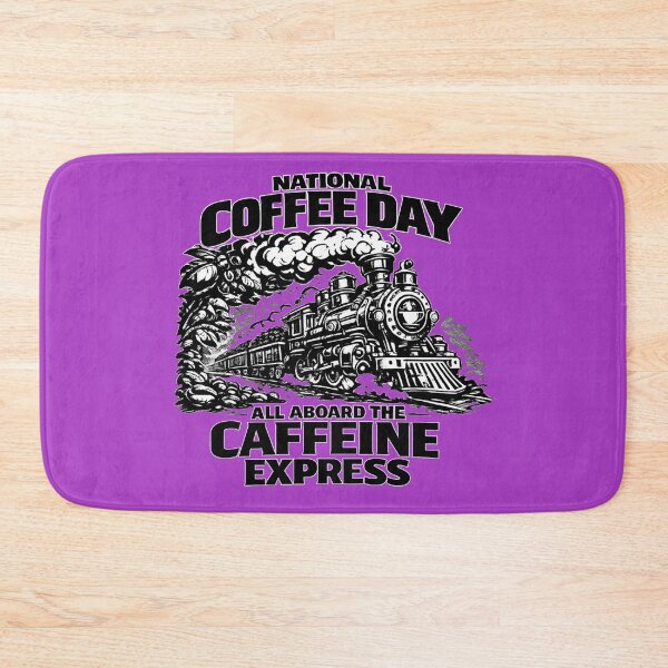 Item preview, All Aboard the Caffeine Express National Coffee Day Train designed and sold by irfanshikh.