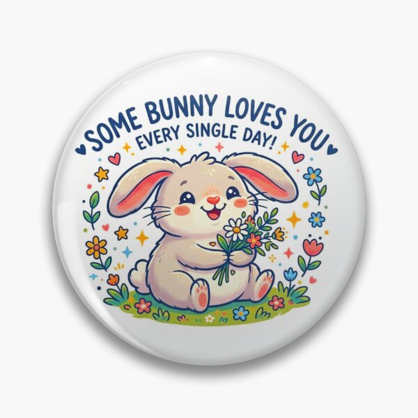 Item preview, Some Bunny Loves You Sticker designed and sold by ExploreAura Studio.