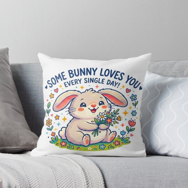 Item preview, Some Bunny Loves You Sticker designed and sold by ExploreAura Studio.