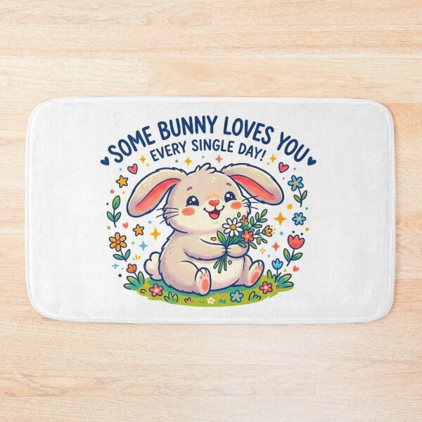 Item preview, Some Bunny Loves You Sticker designed and sold by ExploreAura Studio.