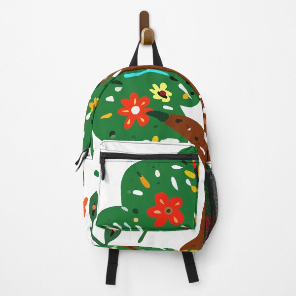 Item preview, Charming folk art tree illustration featuring colorful flowers, lush leaves, and playful botanical details in a modern paper cut style. designed and sold by maewjpho.