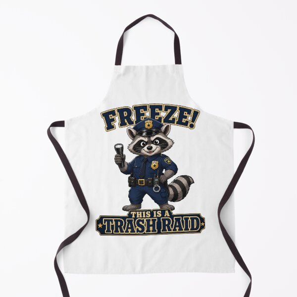 Item preview, Funny Police Raccoon Trash Raid Design designed and sold by Kolibra.