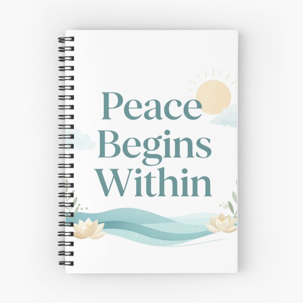Item preview, Peace Begins Within Inspirational Design designed and sold by Fresh Starts.
