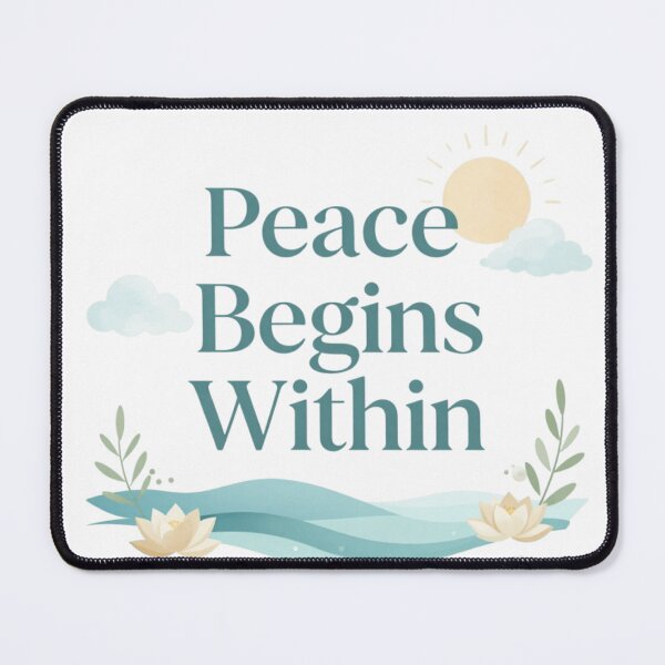 Item preview, Peace Begins Within Inspirational Design designed and sold by Fresh Starts.