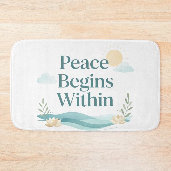 Item preview, Peace Begins Within Inspirational Design designed and sold by Fresh Starts.