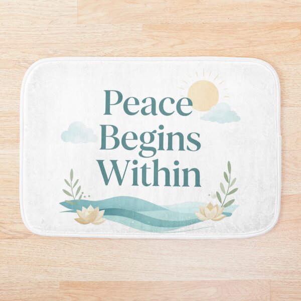 Item preview, Peace Begins Within Inspirational Design designed and sold by Fresh Starts.