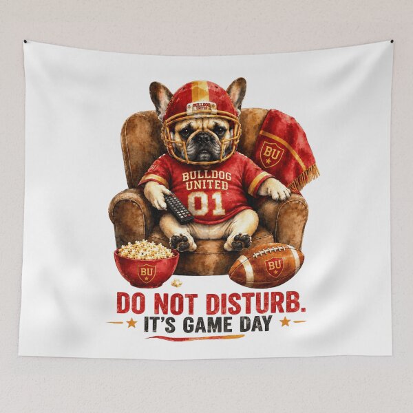 Item preview, French Bulldog Fantasy Football Fan designed and sold by Thread&Fable.