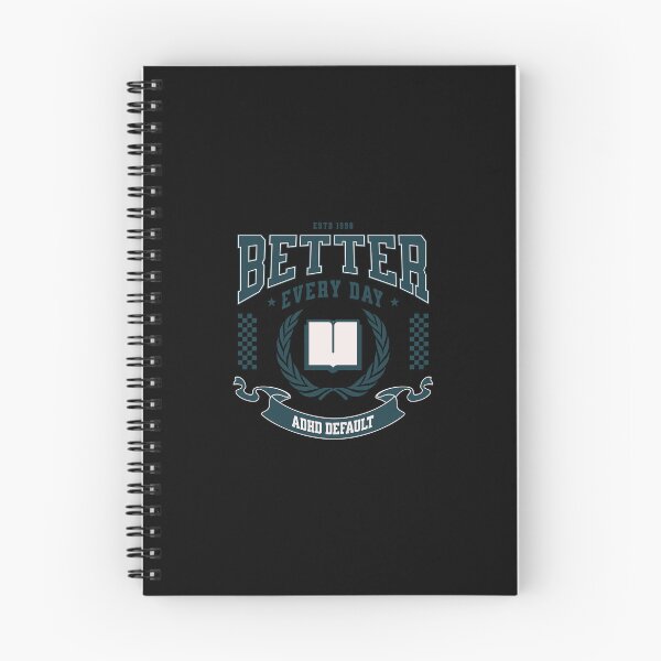 Item preview, Better Every Day ADHD Default Varsity Design – Retro Collegiate Book Logo designed and sold by lenalenspod.