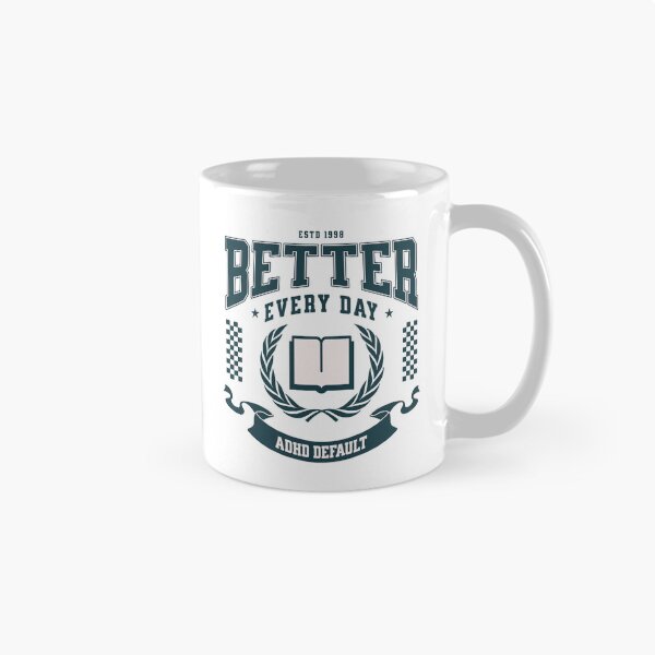 Item preview, Better Every Day ADHD Default Varsity Design – Retro Collegiate Book Logo designed and sold by lenalenspod.