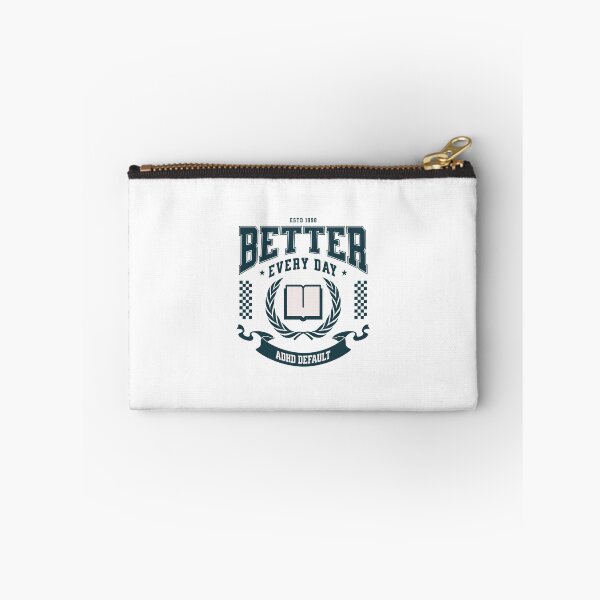 Item preview, Better Every Day ADHD Default Varsity Design – Retro Collegiate Book Logo designed and sold by lenalenspod.