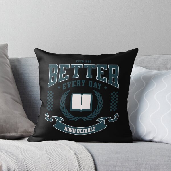 Item preview, Better Every Day ADHD Default Varsity Design – Retro Collegiate Book Logo designed and sold by lenalenspod.
