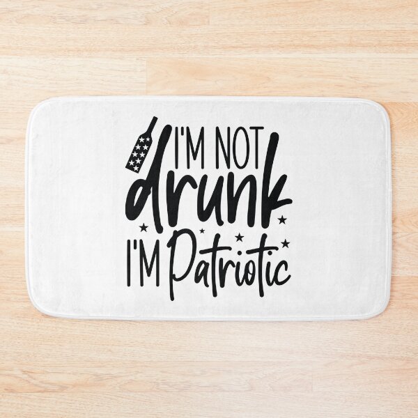 Item preview, I'm Not Drunk I'm Patriotic - 4th Of July Quotes Retro Vintage USA Patriotic Party Gift designed and sold by FuzionRaptor.