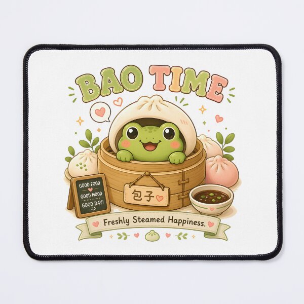 Item preview, Cute Bao Bun Frog Kawaii T-Shirt | Steamed Dumpling Frog Foodie Aesthetic Gift designed and sold by Snackwear Apparel.