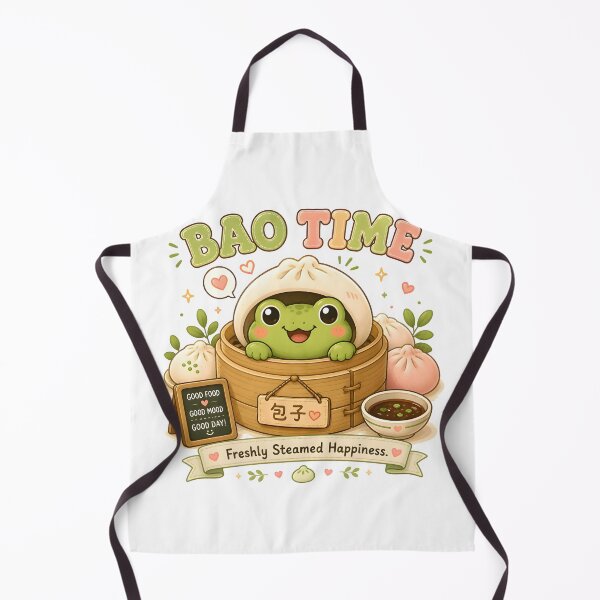 Item preview, Cute Bao Bun Frog Kawaii T-Shirt | Steamed Dumpling Frog Foodie Aesthetic Gift designed and sold by Snackwear Apparel.