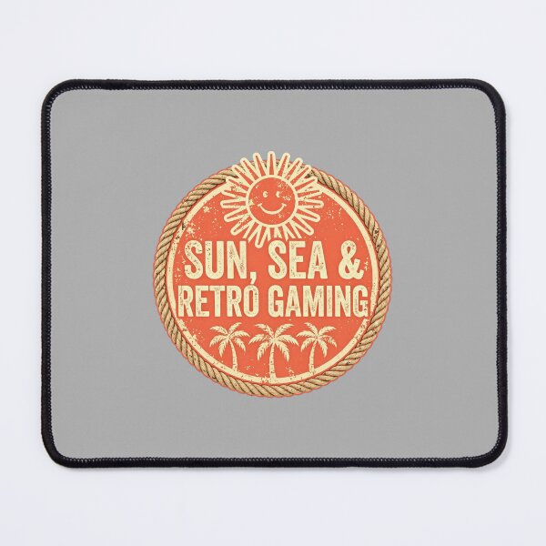 Aperçu de l'œuvre Soleil, mer et jeux rétro créée et vendue par SwannysShed.