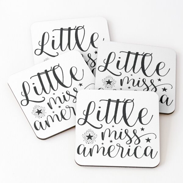 Item preview, Little Miss America - 4th Of July Quotes Retro Vintage USA Patriotic Girl Gift designed and sold by FuzionRaptor.