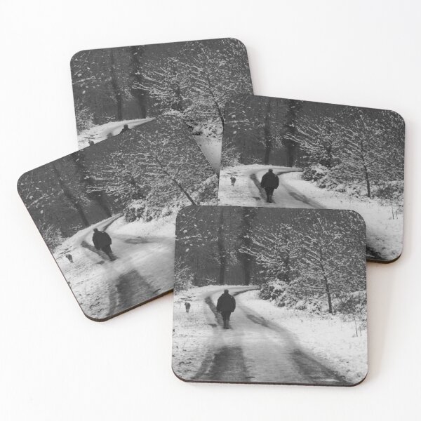 Item preview, snowy dog walking designed and sold by Gallery one.