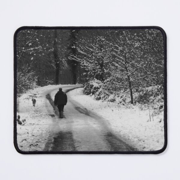 Item preview, snowy dog walking designed and sold by Gallery one.